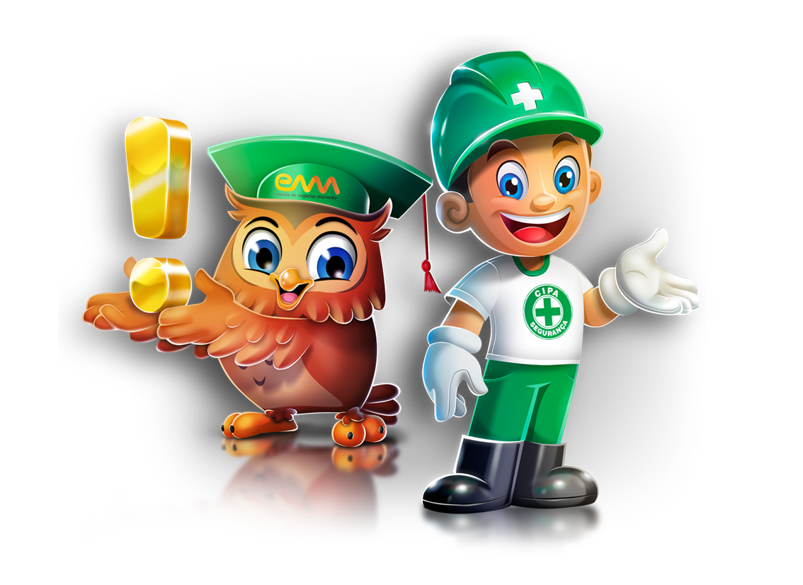 Ilustração de mascotes